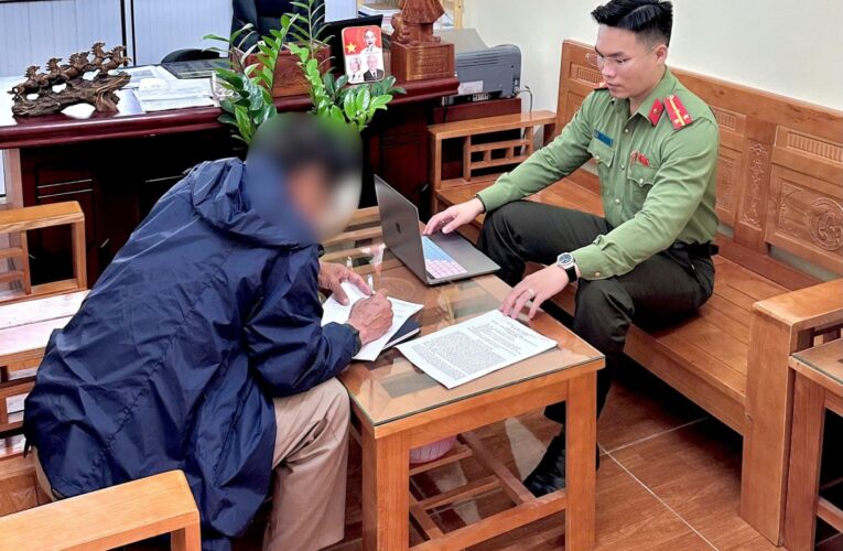 Công an xã Bắc Thái Ninh xử lý trường hợp đăng tải bình luận có nội dung không đúng chuẩn mực trên mạng xã hội Facebook